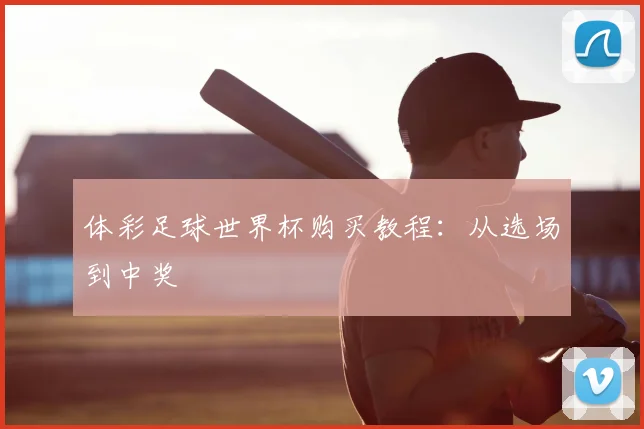 体彩足球世界杯购买教程：从选场到中奖